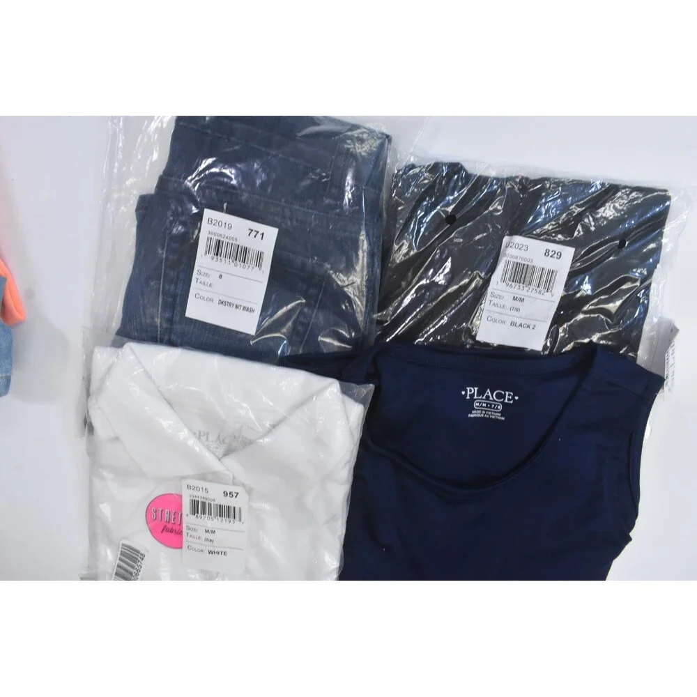 The Childrens Place Bulk Lot Of 10 Girls Size Medium 7/8 Mix Season Tops Bottoms